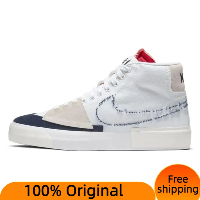 Nike SB Blazer Mid Edge Hack Pack White Sneakers shoes CI3833-100 With Original Box