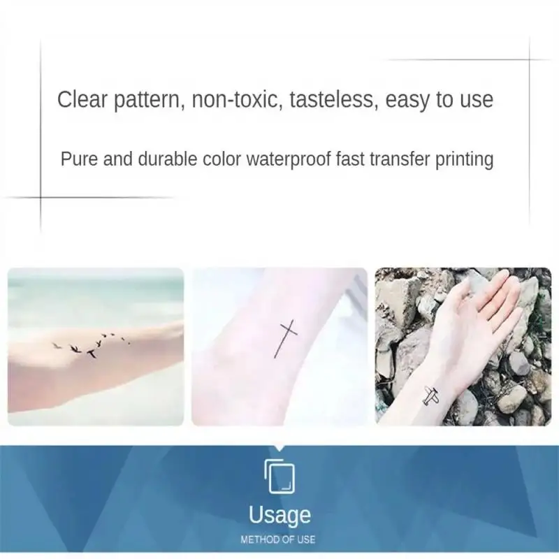 น้ํายาวนาน Tattoo กันน้ํากึ่งถาวรสติกเกอร์แมงป่องหน้าอก Star สัญลักษณ์ Intimate Tattoo Men Flash Transfer รอยสักปลอม