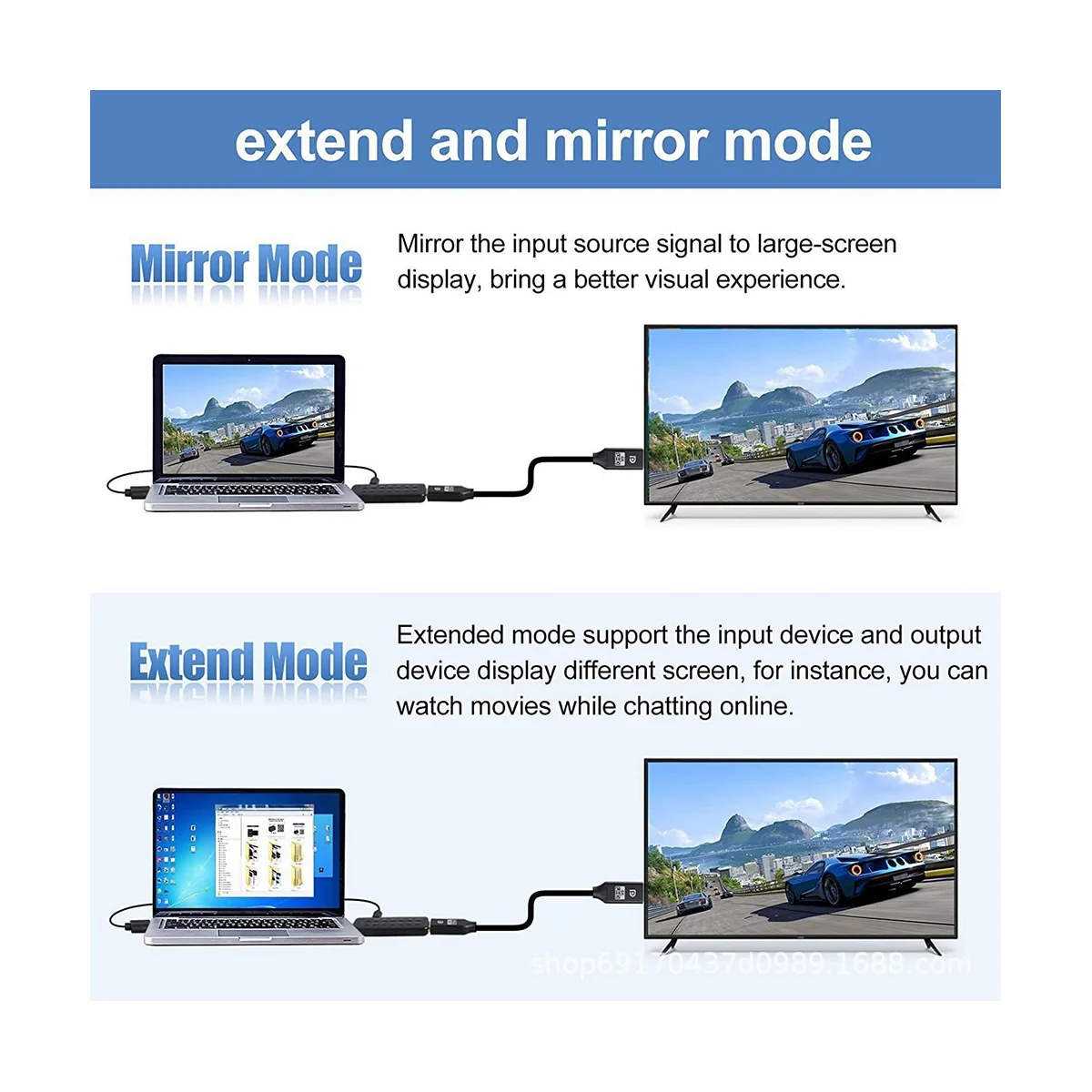 Adapter 4K 60 Hz kompatybilny z HDMI na Displayport Konwerter HDMI na DP Kabel monitora komputerowego