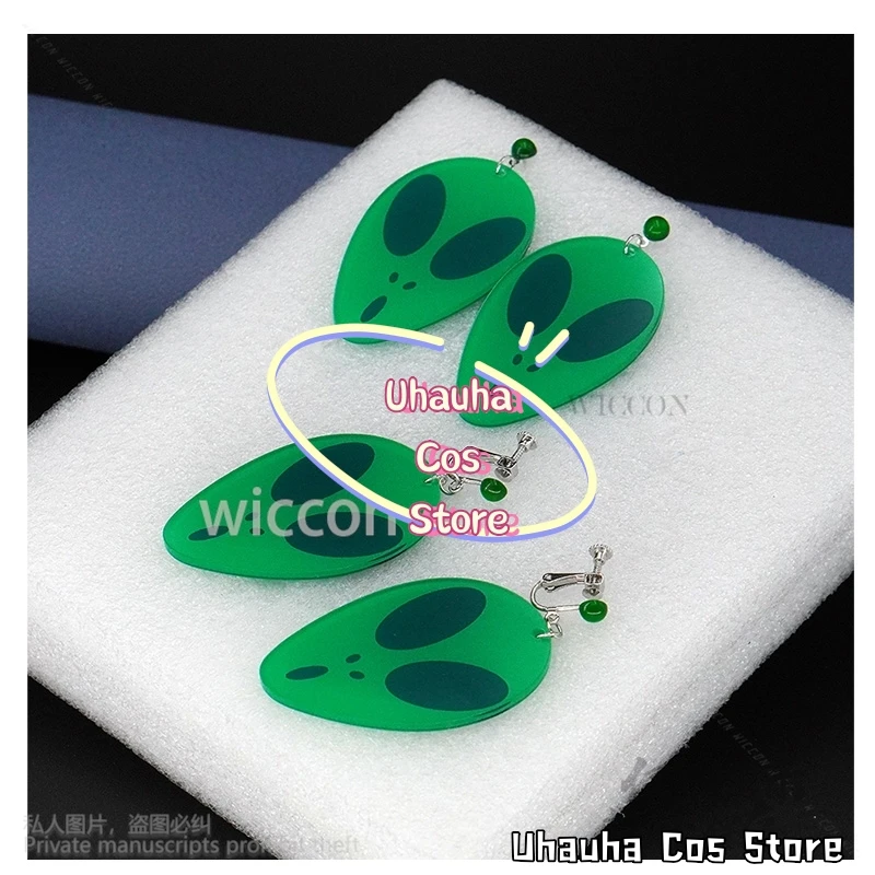 Momo Ayase Косплей Костюм Аниме Dandadan Реквизит Серьги-гвоздики Зажим для ушей Колье для Хэллоуина Рождественская вечеринка по индивидуальному заказу