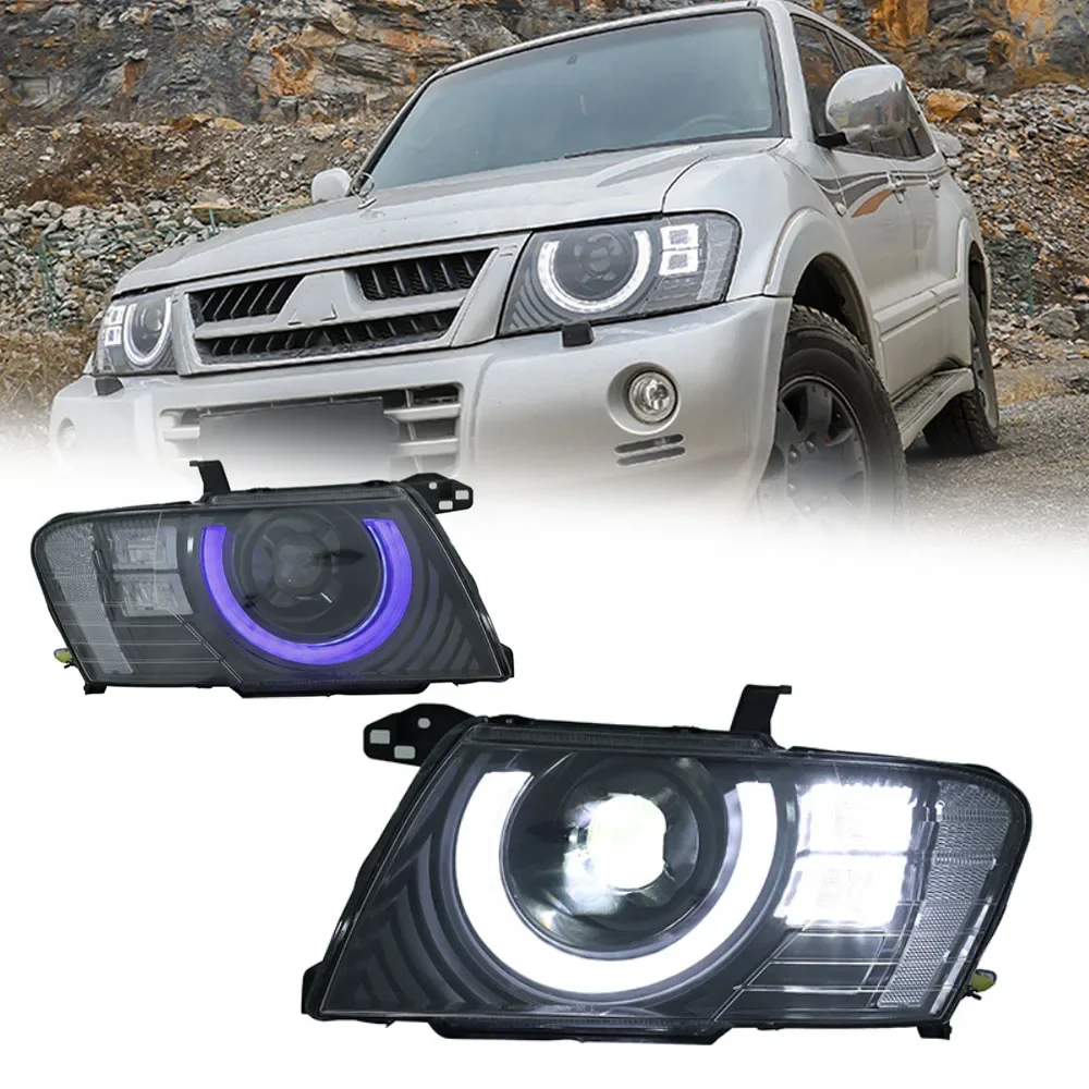 

LED HeadLights For Mitsubishi PAJERO V73 V75 04-11 RHD LHD Led DRL Car Head Lamp Assembly Signal Accessories Modified Lamp