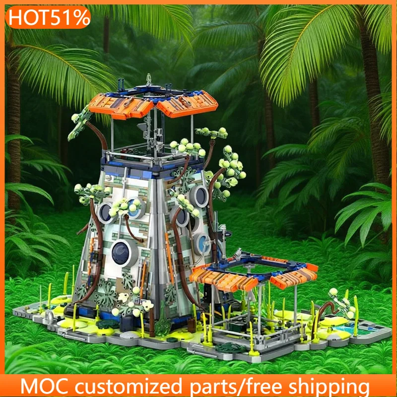 2777 PCS Urban Neon Wastes MOC Customize Modular Building Block Creative Design Educational Learning Toy DIY Assembly Toy Gift