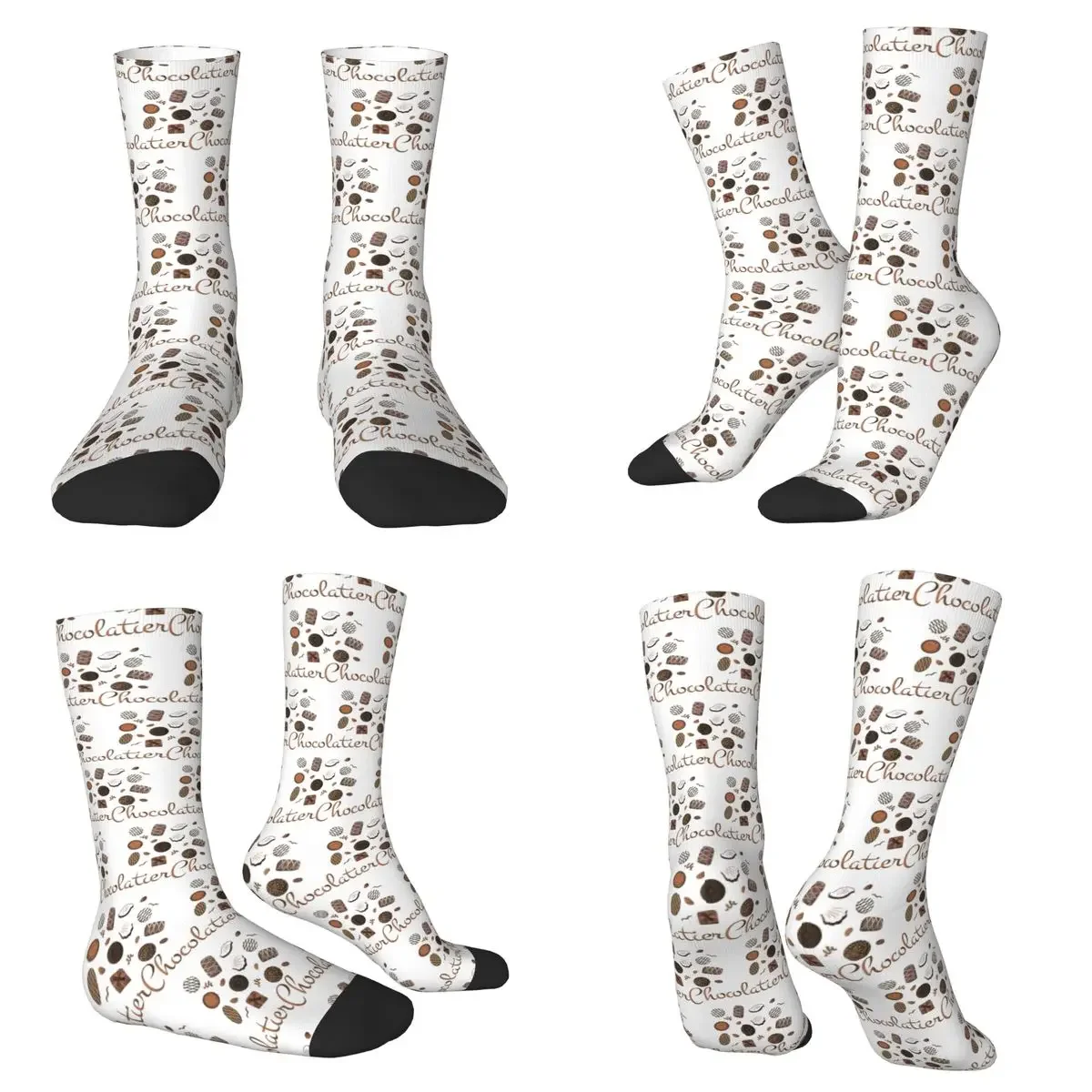 

Носки Chocolatier Chocolate Candies Socks Harajuku, впитывающие пот, всесезонные носки унисекс, подарки на День святого Валентина