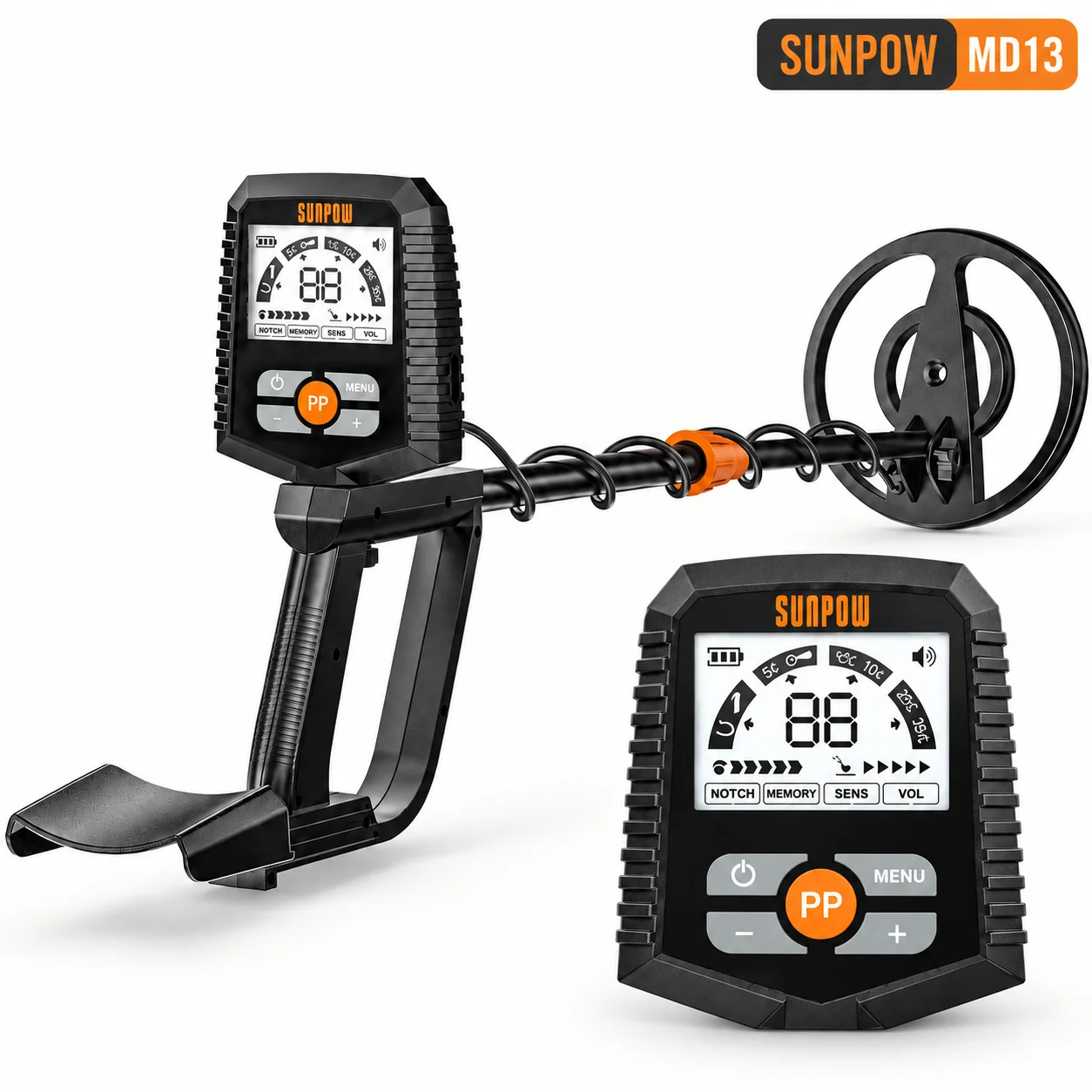 SUNPOW Professional Metal Detector 8