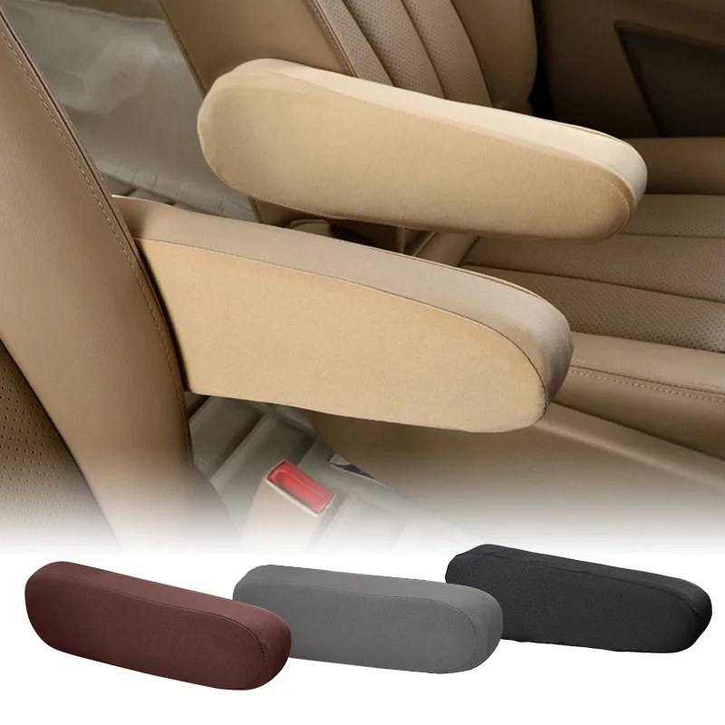 Car Armrest Cover Reusable Elasticity Cloth Fabric Car Centre Console Armrest Protector Universal For Car Seats Protector Covers