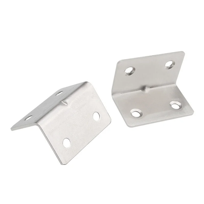 Reinforced Stainless Steel Angle Brackets Triangular Brackets Fixed Connectors Angle Iron Furniture Accessories for Tables and C