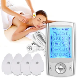 Aparato de fisioterapia EMS eléctrico de 10 modos, Estimulador muscular Tens, acupuntura, masaje corporal, terapia Digital, envío directo rápido