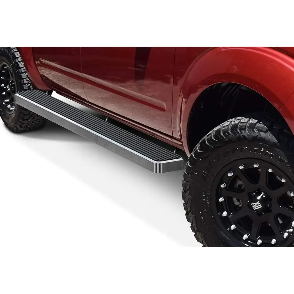 

Running Boards (Nerf Bars Side Steps Step Bars) Compatible with Nissan Frontier 2005-2026 Crew Cab 5ft Bed (Silver 6in Wheel to