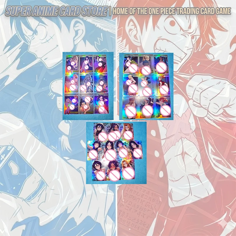 Japanese Anime ONE PIECE DIY Handmade Cards Shirahoshi Boa Hancock Yamato Nami Nico Robin Carrot Perona Collectible Cards