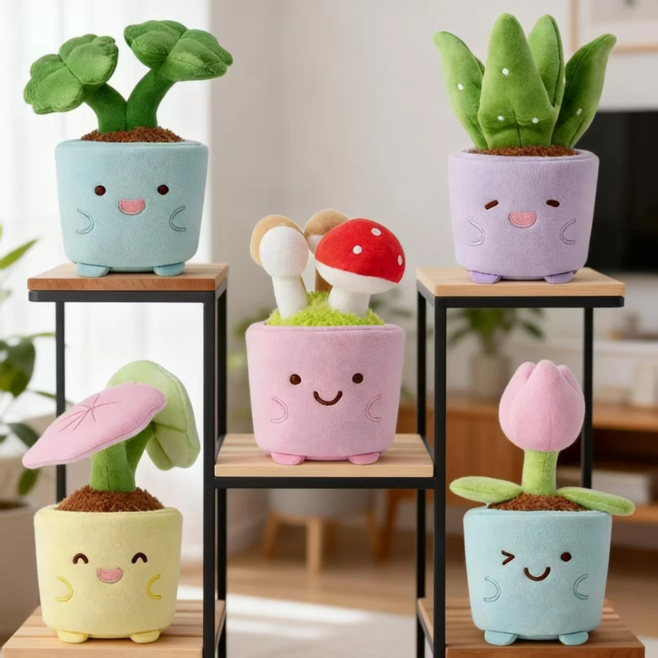 Simulation Potted Plant Plush Toy – a Creative, Cute and Soft Floral Decor Piece, Adorable Collectible Doll,  Birthday Gift.