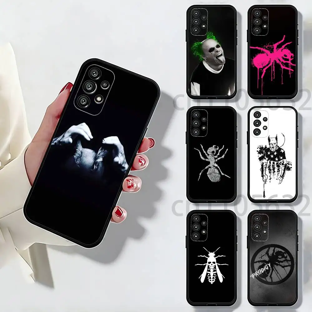 The Prodigy Artist Logo Phone Case For Samsung S25,24,21,22,23,S30,Ultra,S20,Plus,Fe,Lite,Note,S10,S9,Black Soft Shell