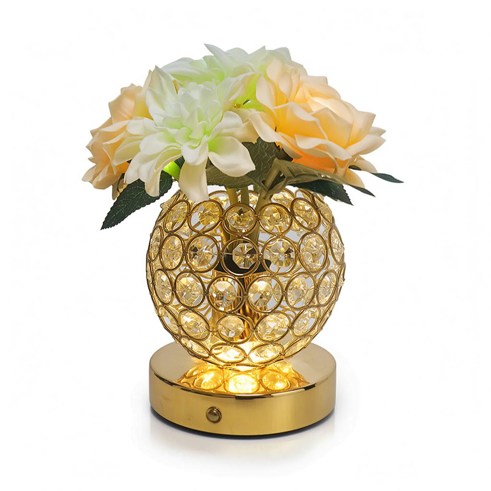 Ambient Night Light Led Rose Lamp Flower Lamp Crystal Table Bedside Bedroom