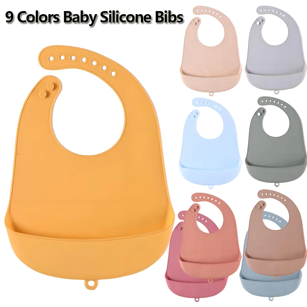 

Детские нагрудники, регулируемые водонепроницаемые нагрудники, мягкие съедобные силиконовые нагрудники для новорожденных, слюнявчик, детский шарф, не содержит BPA