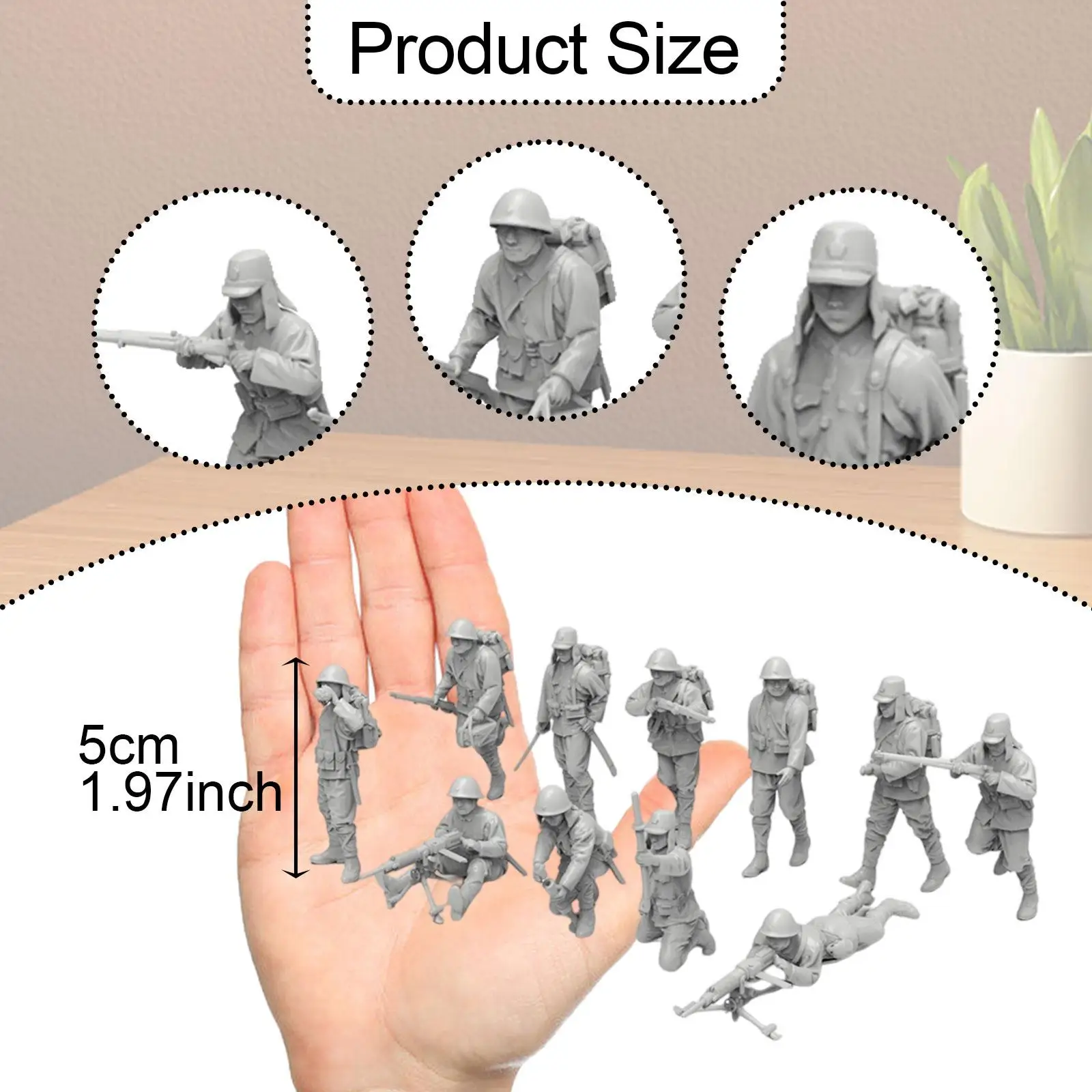 11x miniatuurfiguren ongeverfd desktopornament miniatuurscènes hars dioramafiguren voor familie hobby tafelbladspellen vrienden