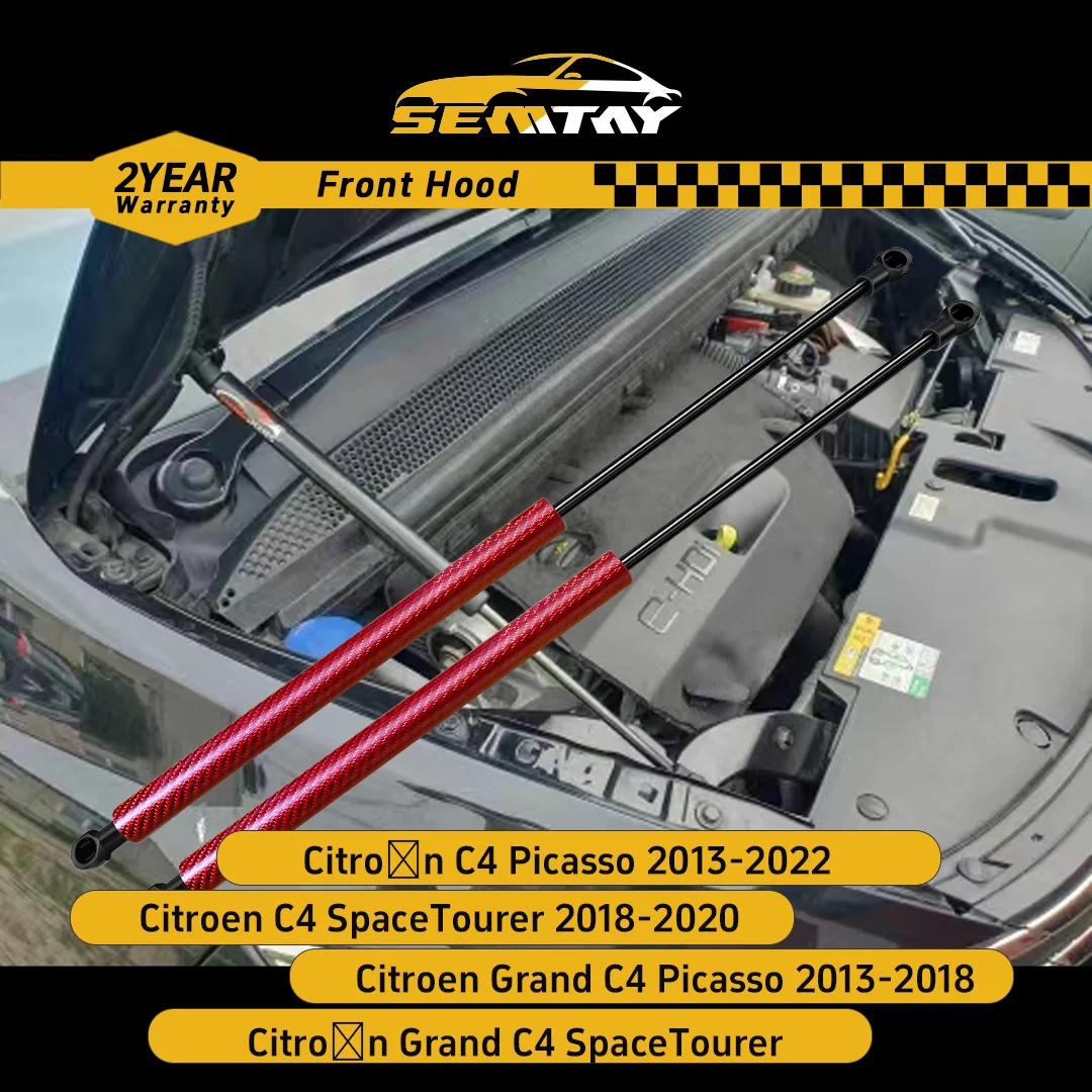 

Стойки капота SEMTAY для Citroën C4 Picasso 2013-2022/C4 SpaceTourer 2018-2020/Grand C4 Picasso 2013-2018 Поддержка подъема капота