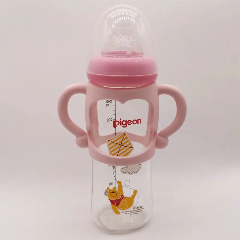 Portable Heat Resistant Safety Wide Mouth Grip Baby Bottle Handles Universal Handle Feeding Bottles Accessories