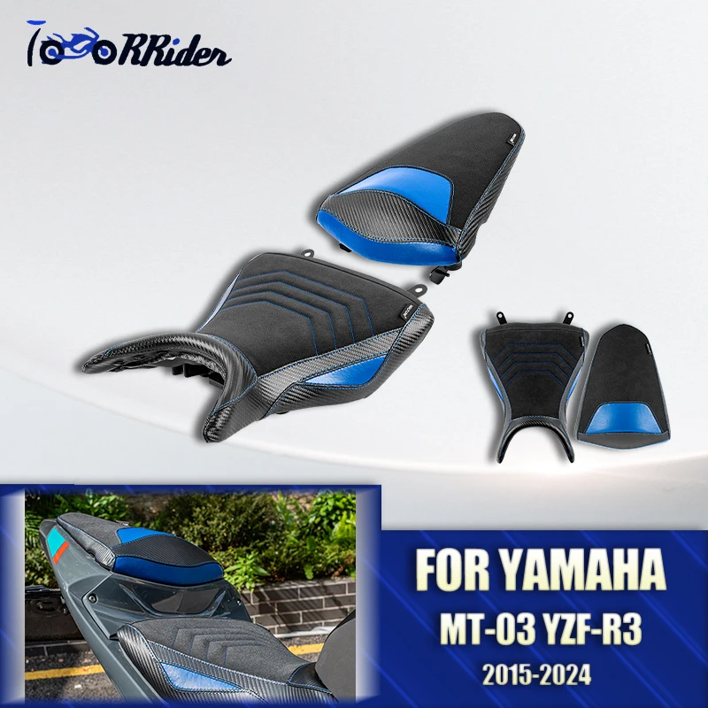 

Motorcycle Front Driver Seat Cover For Yamaha MT-03 YZF-R3 MT03 YZFR3 MT 03 YZF R3 2015-2023 Pillion Rear Passenger Cushion Cowl