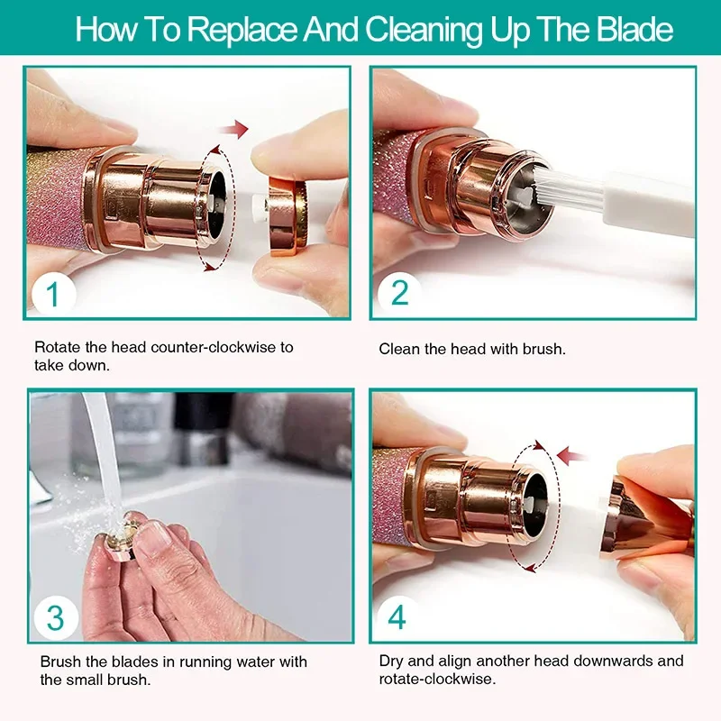 La nueva herramienta eléctrica de maquillaje y cuidado de cejas con carga USB se puede utilizar para belleza y salud indolora, cejas, cara y cuerpo