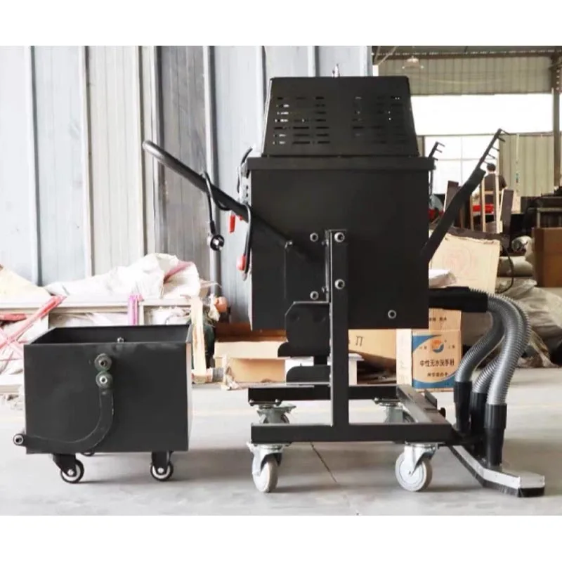Picture 7: Dual Hose Floor Vacuum Cleaner Hand Push Wheeled Dry Dust Debris Collecting for Property Construction Site Sanitation Customized