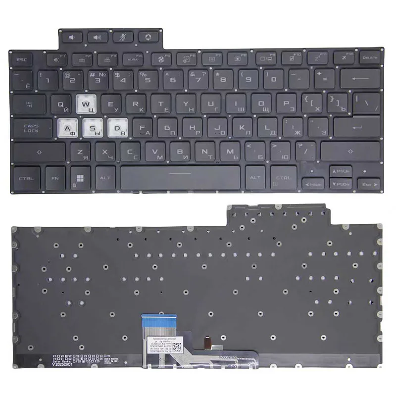 Layout Language Keyboard For Asus FX516 FX516P FX516PM FA516 RU/SP/JP/TR/KR