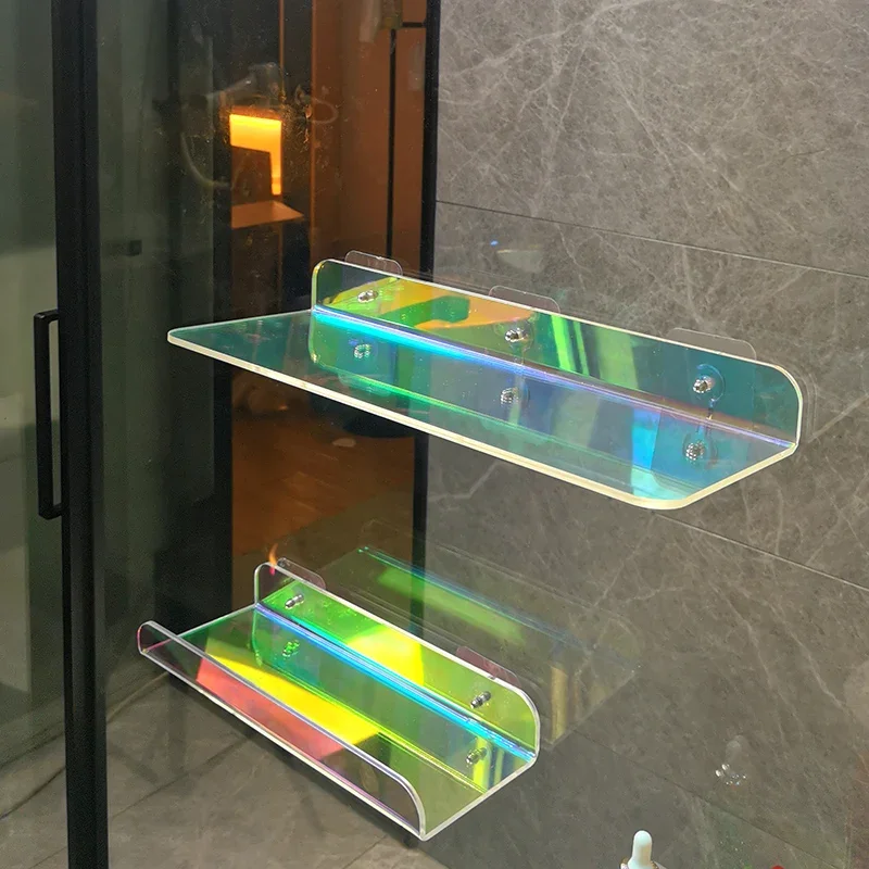 Cosmetics Wall-mounted Rack Without Punching Holes The Wall Toilet Storage Rack Washbasin Bathroom Storage Box Shelf