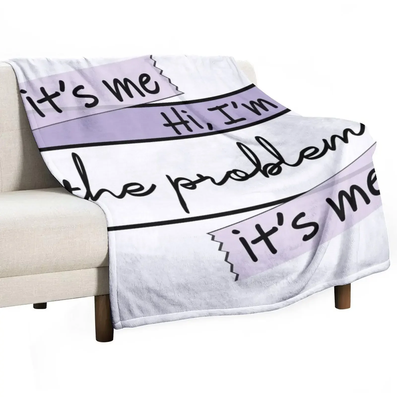 

I'm the problem Throw Blanket Plaid on the sofa Plush Blankets For Bed Blankets