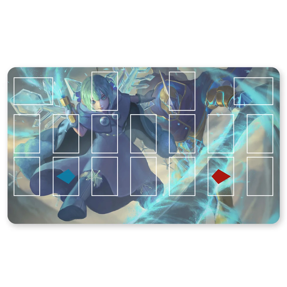 

1000969 - TCG Playmat Blue-eyes Ultimate Dragon Dark Magician Duel Monsters Playmats Compatible for YuGiOh OCG TCG CCG+Free Bag