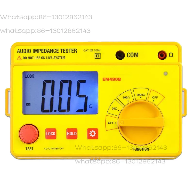 NEW  1PCS  Intelligent Electronic Digital Audio Impedance Tester EM480B Digital Precision Electrician Measurement Instrument