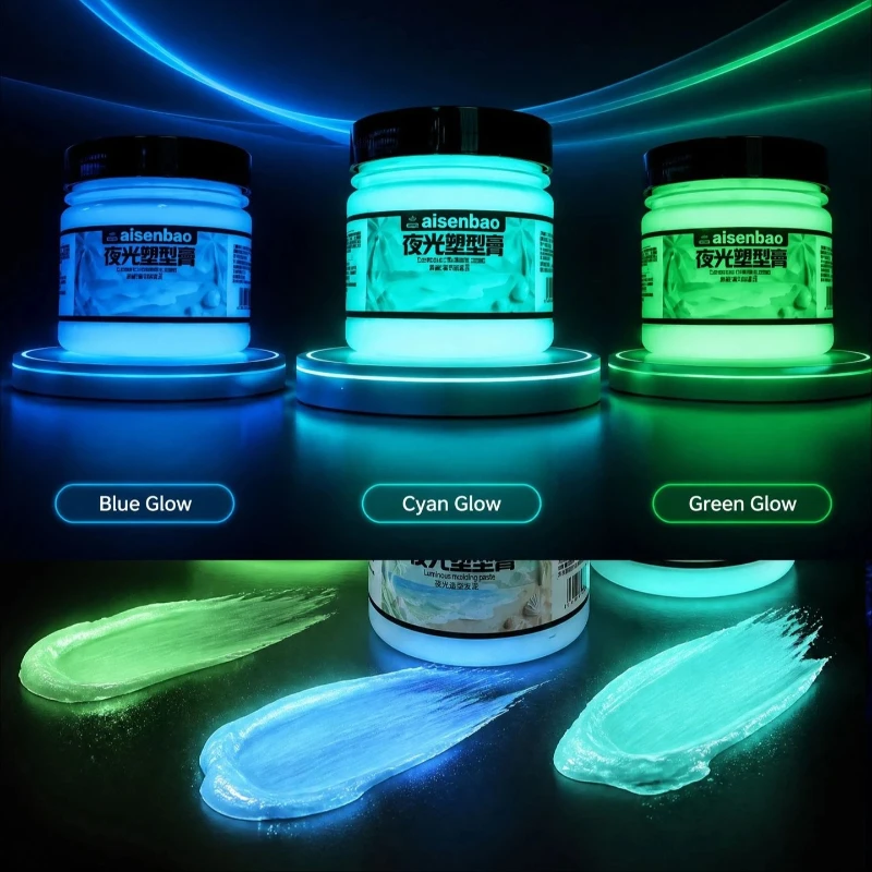 125g Luminous Modeling Paste Fluorescent Texture Acrylic Paints DIY 3D Wall Painting Acrylic Texture Art Craft Materials