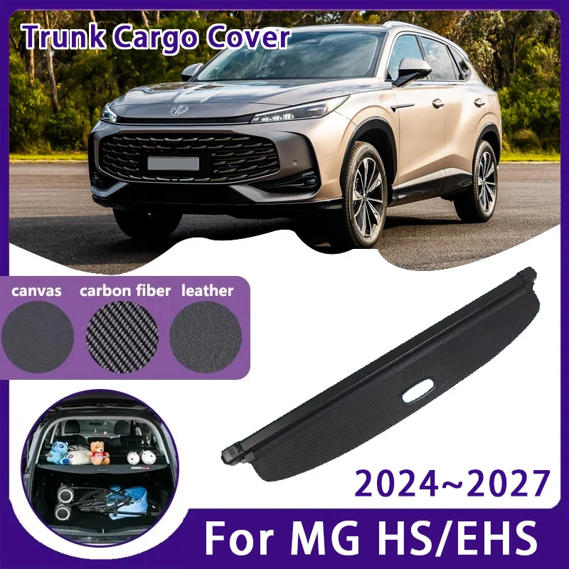 Автомобильная шторка в багажник для MG HS EHS MK2 Roewe RX5 D5X 2024 2025 2026 2027, выдвижная полка для хранения, перегородка, укрытие, автомобильные аксессуары Автомобильная шторка в багажник для MG HS EHS MK2 Roewe RX5 D5X 2024 2025 2026 2027, выдвижная полка для хранения, перегородка, укрытие, автомобильные аксессуары