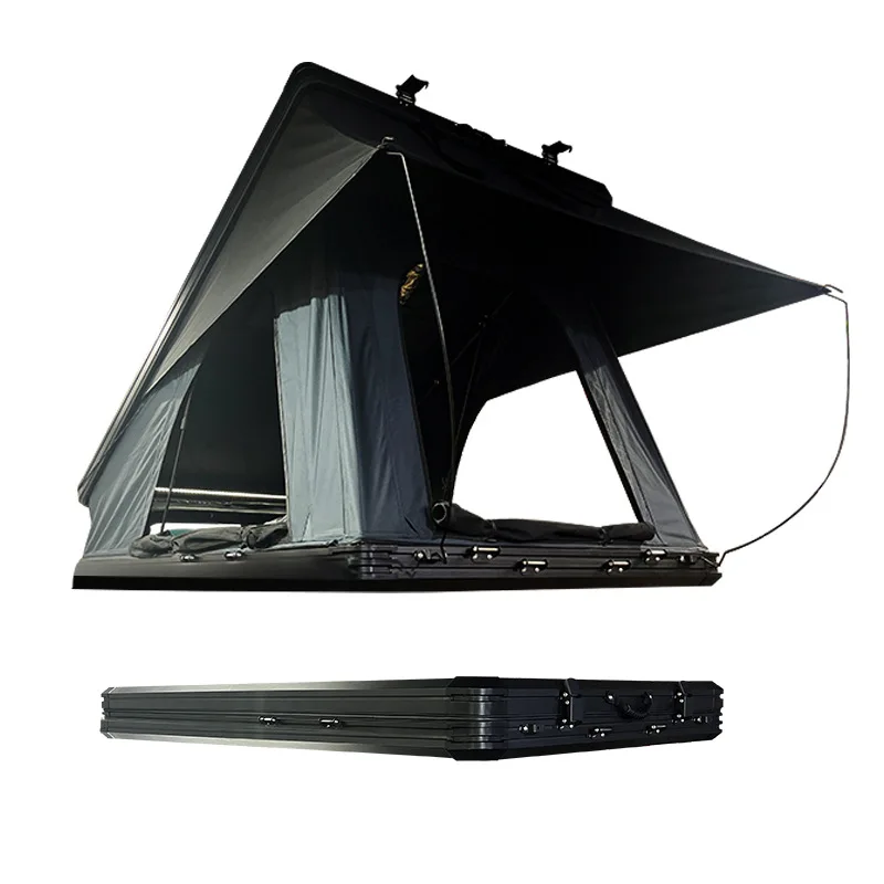 Outdoor travel Self-driving tour Camping Car aluminum alloy hydraulic triangle heightening roof tent
