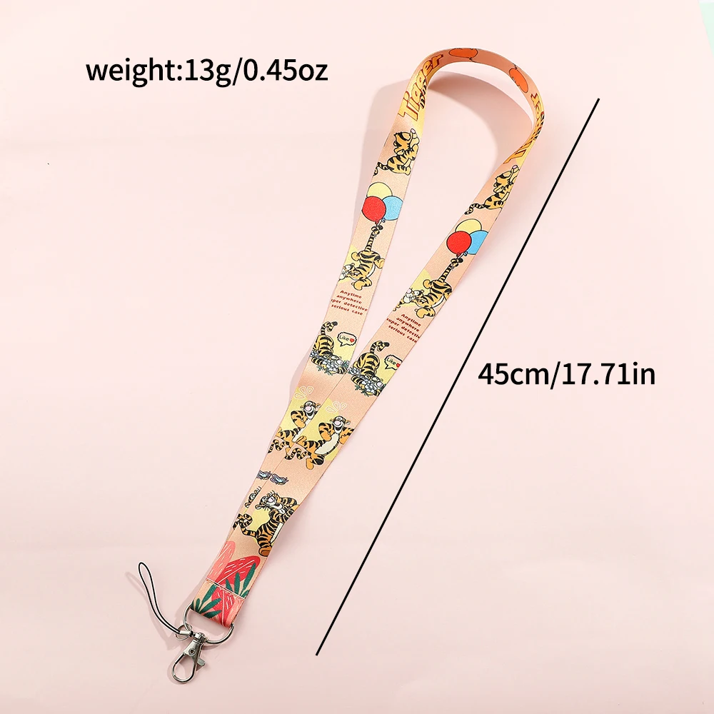 Winnie the Pooh Stitch Cordino per chiavi Portachiavi Porta badge ID Carta di credito Pass Hang Rope Lariat Telefono Fascino Regalo