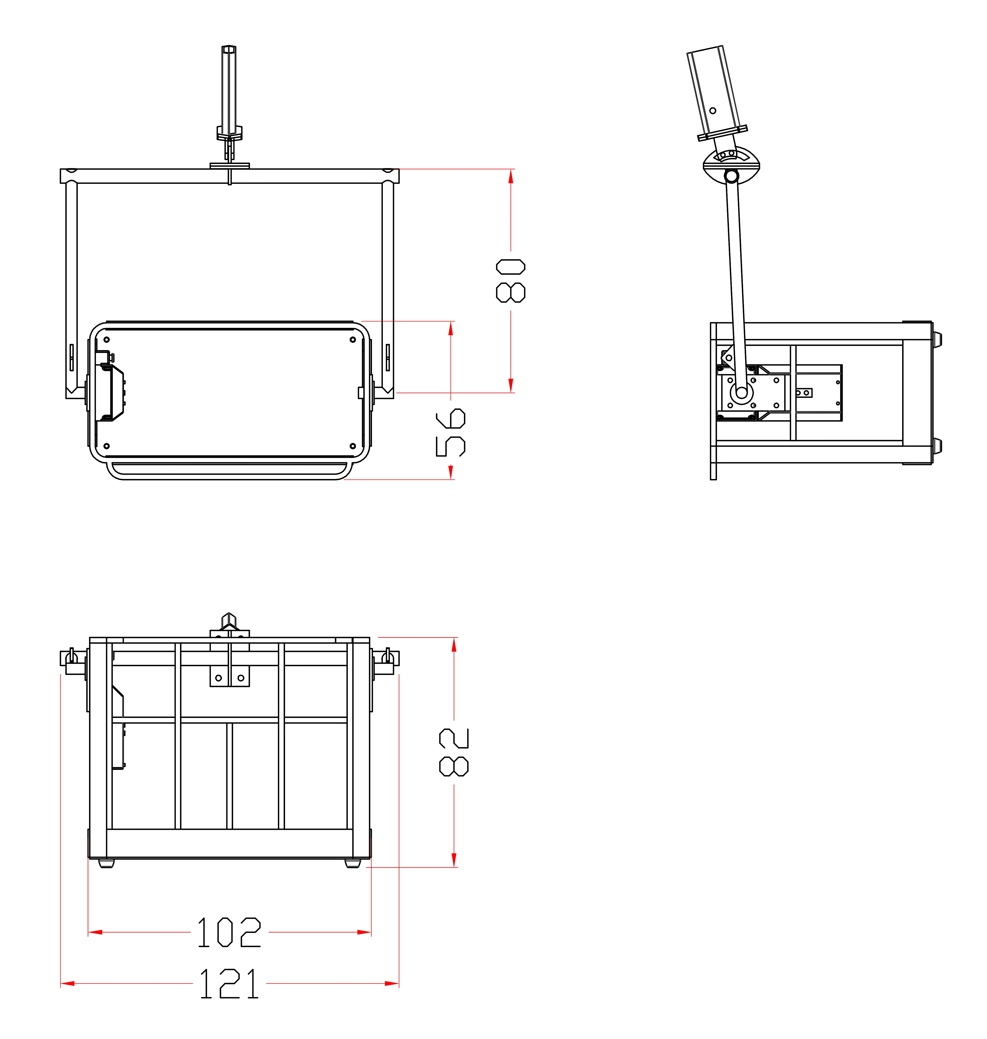 JXmodel für 1/14 LKW-montierten Kran Arbeitskäfig F1650 Erweiterter Anbaukran FASSI RC Zubehör – Detail 1