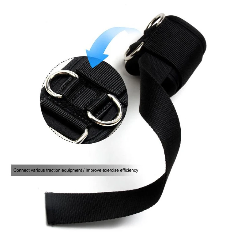 2-in-1 Wrist Straps For Weightlifting Weightlifting Straps With D Ring Deadlift Straps For Cable Machine Workout Gym Straps`~