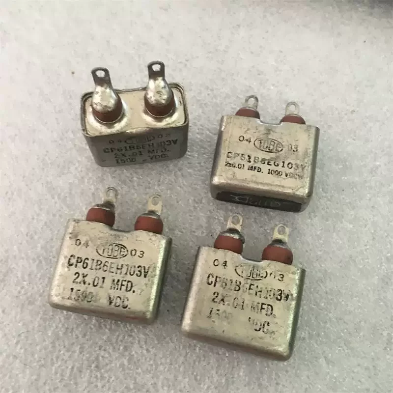 

1-5 шт. антикварный американский TOBE CP61B6EH103V 2 × 0,01 мкФ 1000 В машина для желчного пузыря, соединенный масляный конденсатор