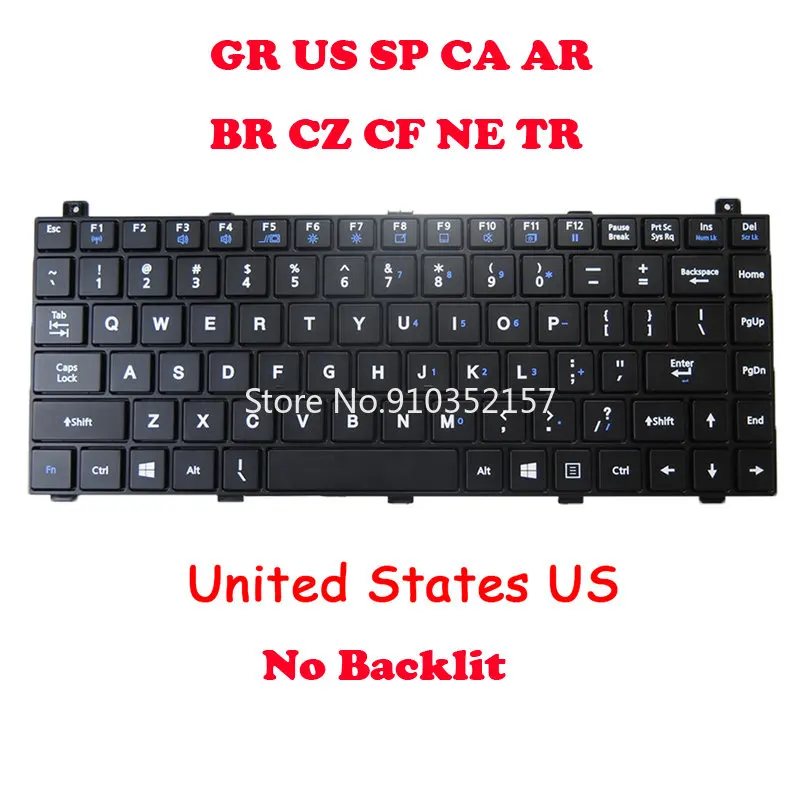 

Клавиатура US без подсветки для GETAC NK5101-01100C-00/D 531129000029 NK5101-01109C-00/D 531129000025 NK5101-01130C-00/D 531129000009