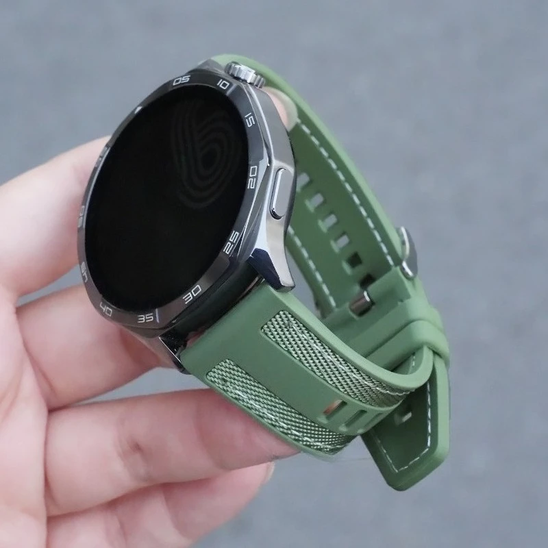 22 22mm Official Strap For HUAWEI WATCH GT 5 4 46mm Watch 4 5 Pro GT 3 2 Pro 46mm Nylon Sports Composite Silicone Band Bracelet