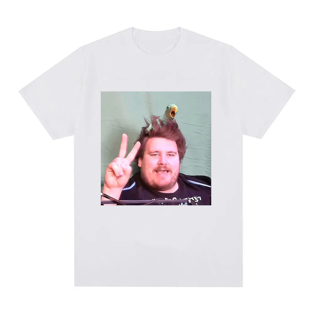 Drachenlord Poster The Bird's Nest Hairstyle Graphic Print T-Shirt Men Women Clothing Fashion Vintage Short Sleeve T-shirts Tops