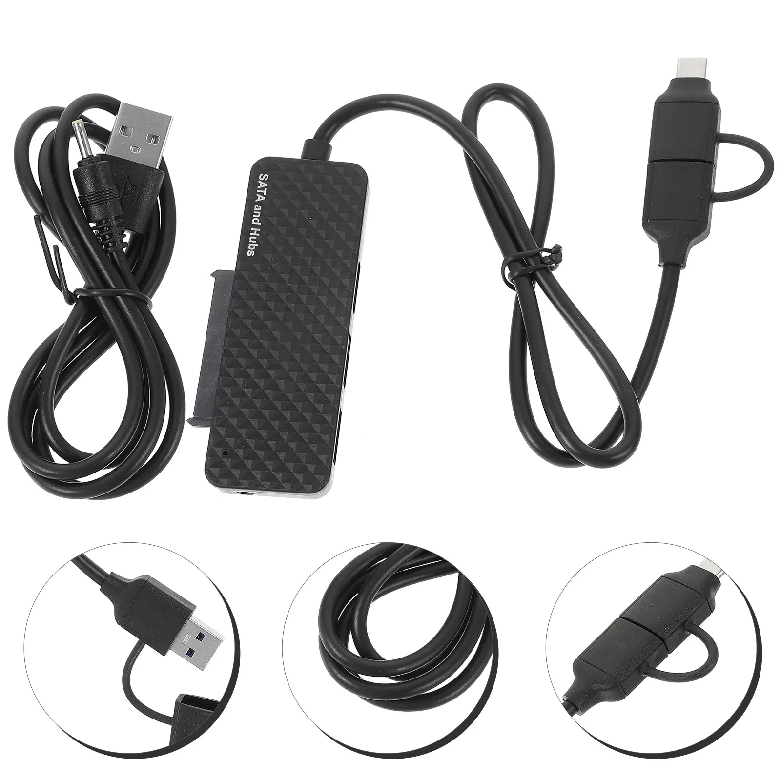 

USB-адаптер Type-C для жестких дисков, конвертер USB 3.0, 3-портовый хаб-расширитель, высокоскоростная передача данных, широкополосный подключением
