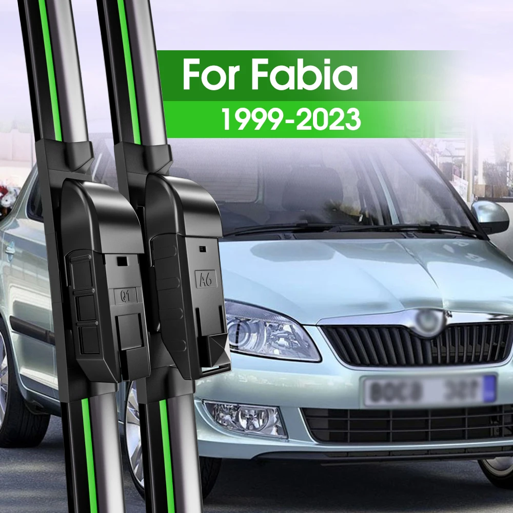 

2pcs Front Windshield Wiper Blades For Skoda Fabia MK1 MK2 MK3 MK4 1999-2023 2007 2008 2011 2016 Windscreen Window Accessories