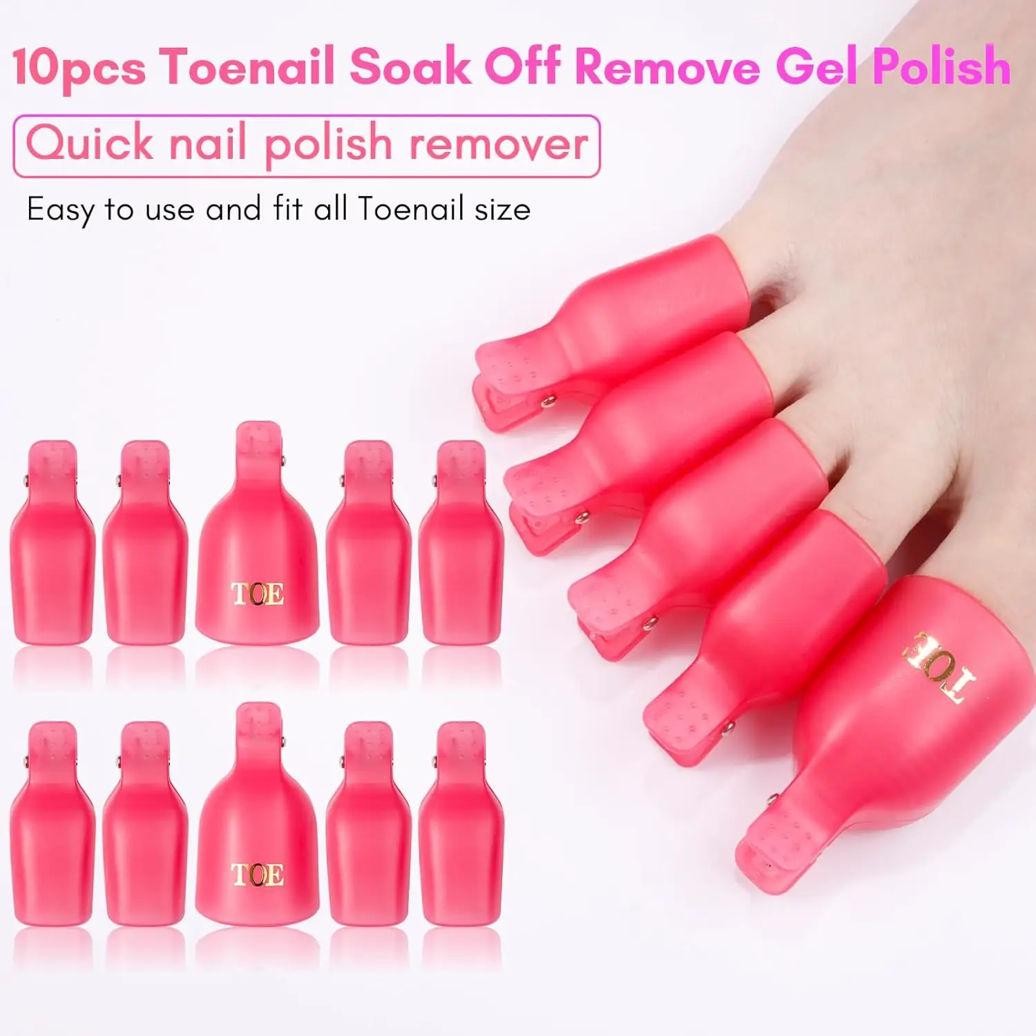 Makart Gel Nagellack entferner Clips Kit, mit doppel endigen Nagel hauts chieber, Finger-und Zehen nagel clips zum Entfernen von Acryl nägeln