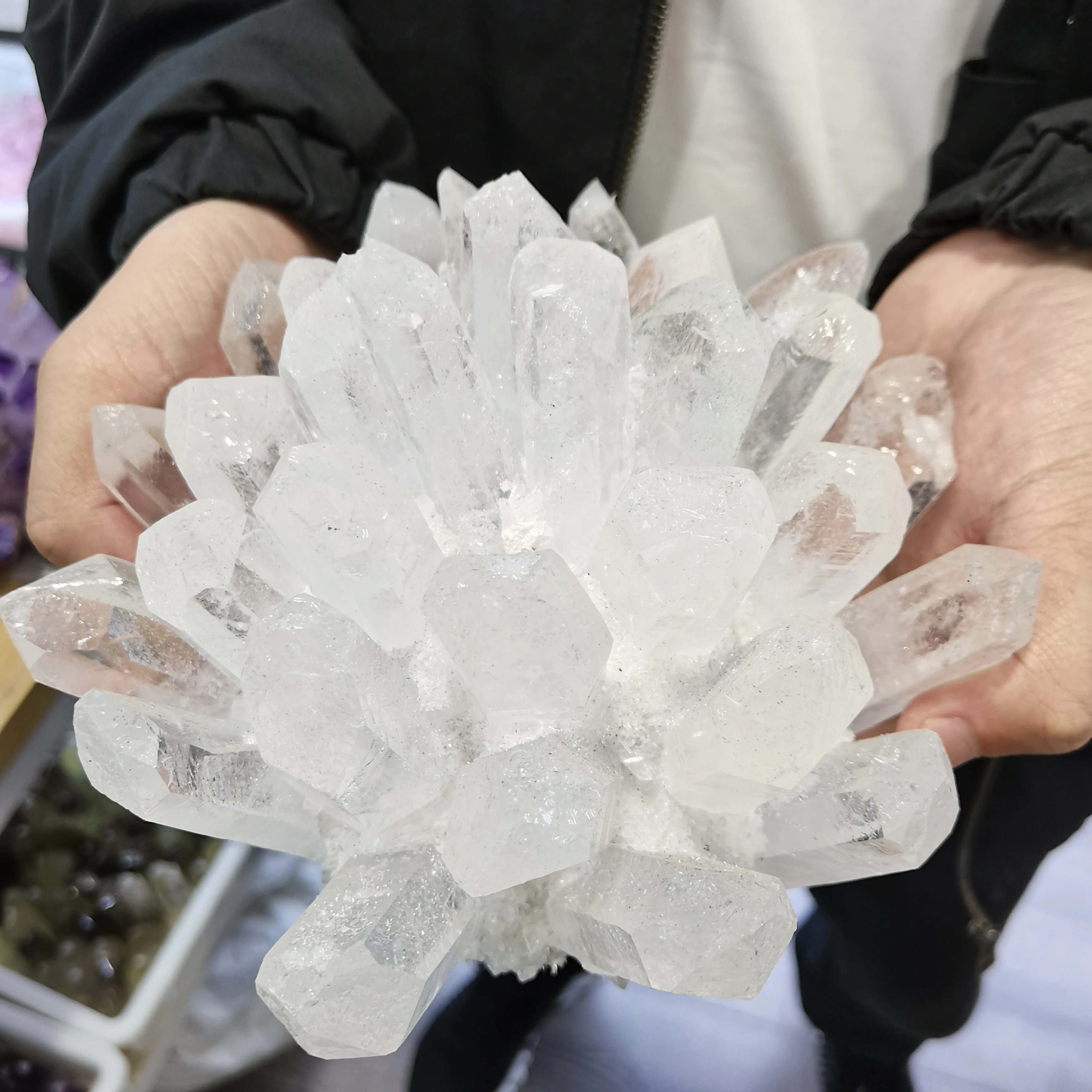 5A Natural Crystals Clear Quartz Cluster Specimen Freeform Energy Reiki Healing Specimen Stones Decoration Accessories Gemstone