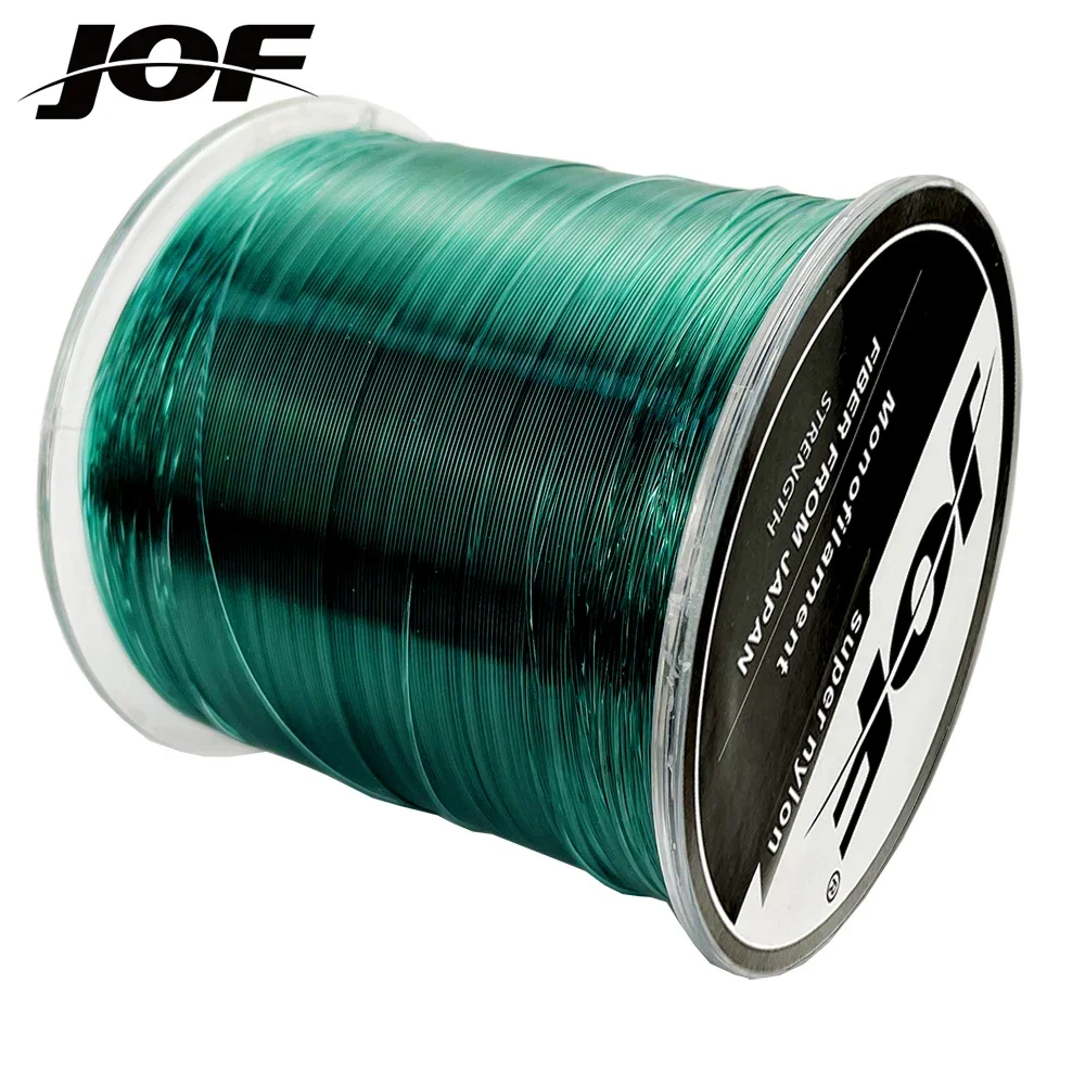 JOF Strength2~13kg Nylon Winter Fishing Line Super Strong Ice Fishing Line for Bass Fishing Line 500 Meters Rope