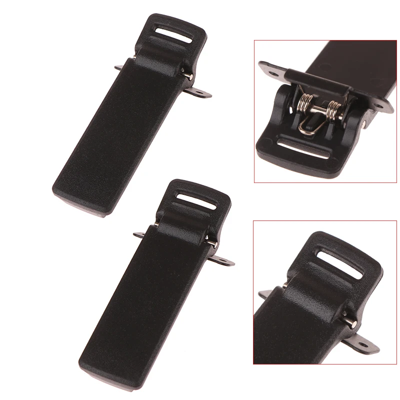 

4/2 шт. зажимы для ремня, запасная часть для рации, зажим для заднего ремня для Baofeng, аксессуары для двусторонней радиосвязи UV5R