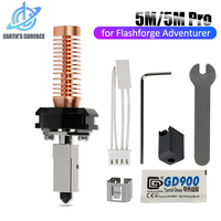 3D Printer Hotend for Flashforge Adventurer 5M5M Pro Ceramic Heating Block Kit 280℃ Hot End Pinting Head AD5M Hard Steel Nozzle