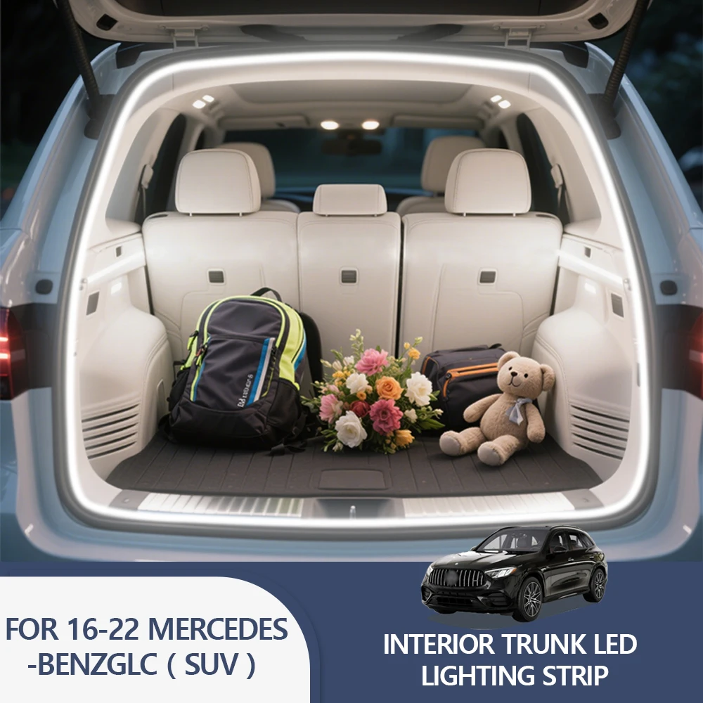 

FOR 16-22 MERCEDES-BENZGLC( SUV) trunk light modification light Atmosphere lights White warm white Rear Trunk LED Light Bar