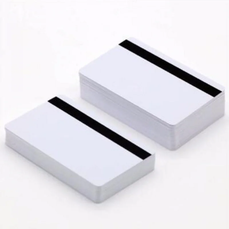 

100pcs a lot lo-co credit card size 85.5*54*0.76mm white PVC blank magnetic stripe card