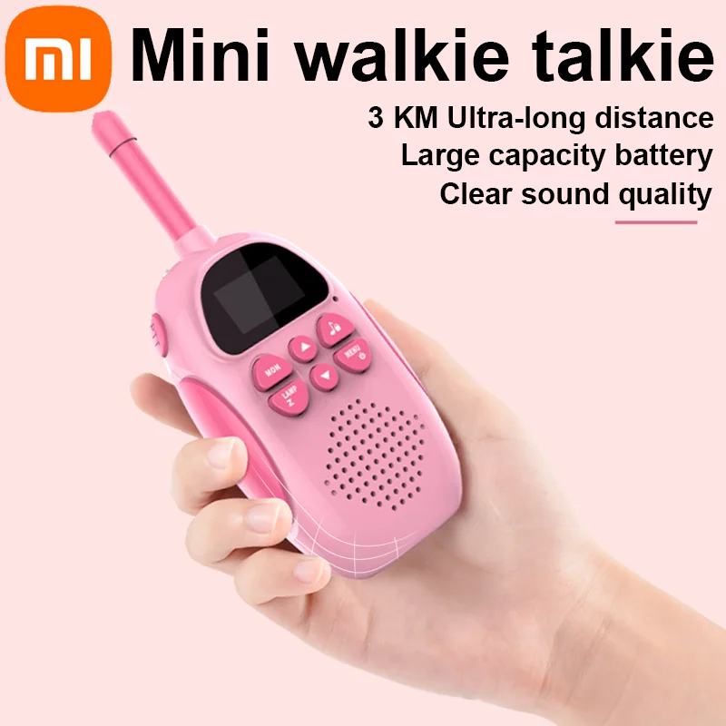 Xiaomi ミニトランシーバー子供のおもちゃギフト子供アマチュア無線 UHF 22 チャンネルハンドヘルド双方向ラジオ少年少女のための 2025 新しい