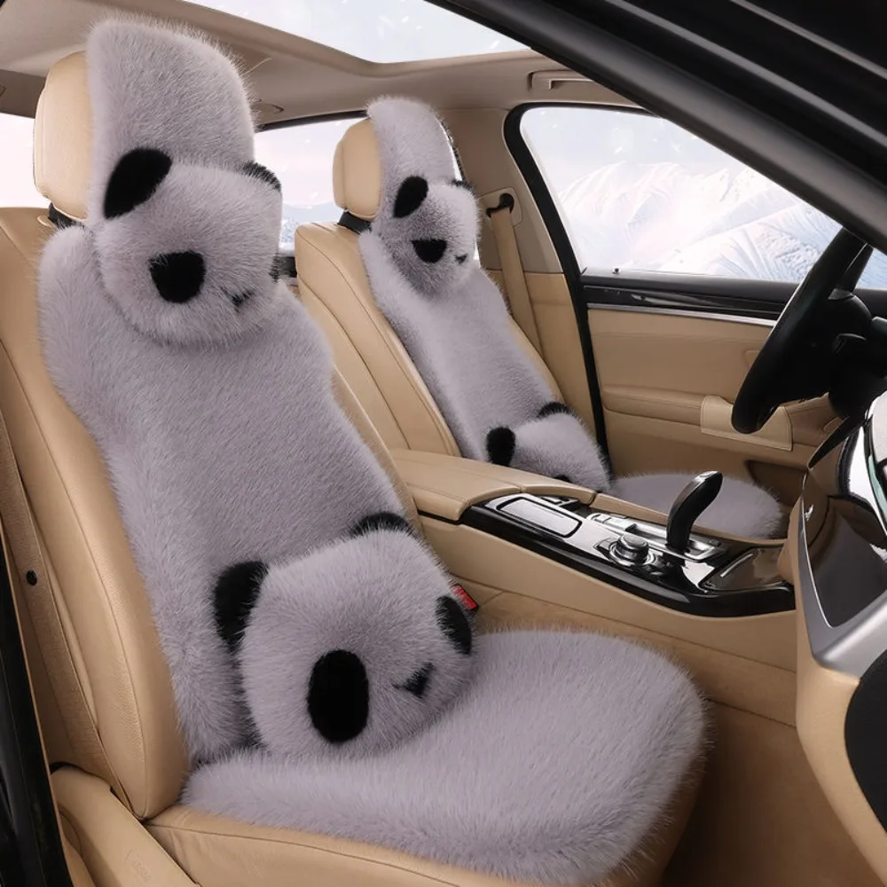 

Non-slip Car Plush Cushion Cartoon Soft Auto Seat Cushion Good Breathability Neck Protection Pillow Car Headrest Waist Support