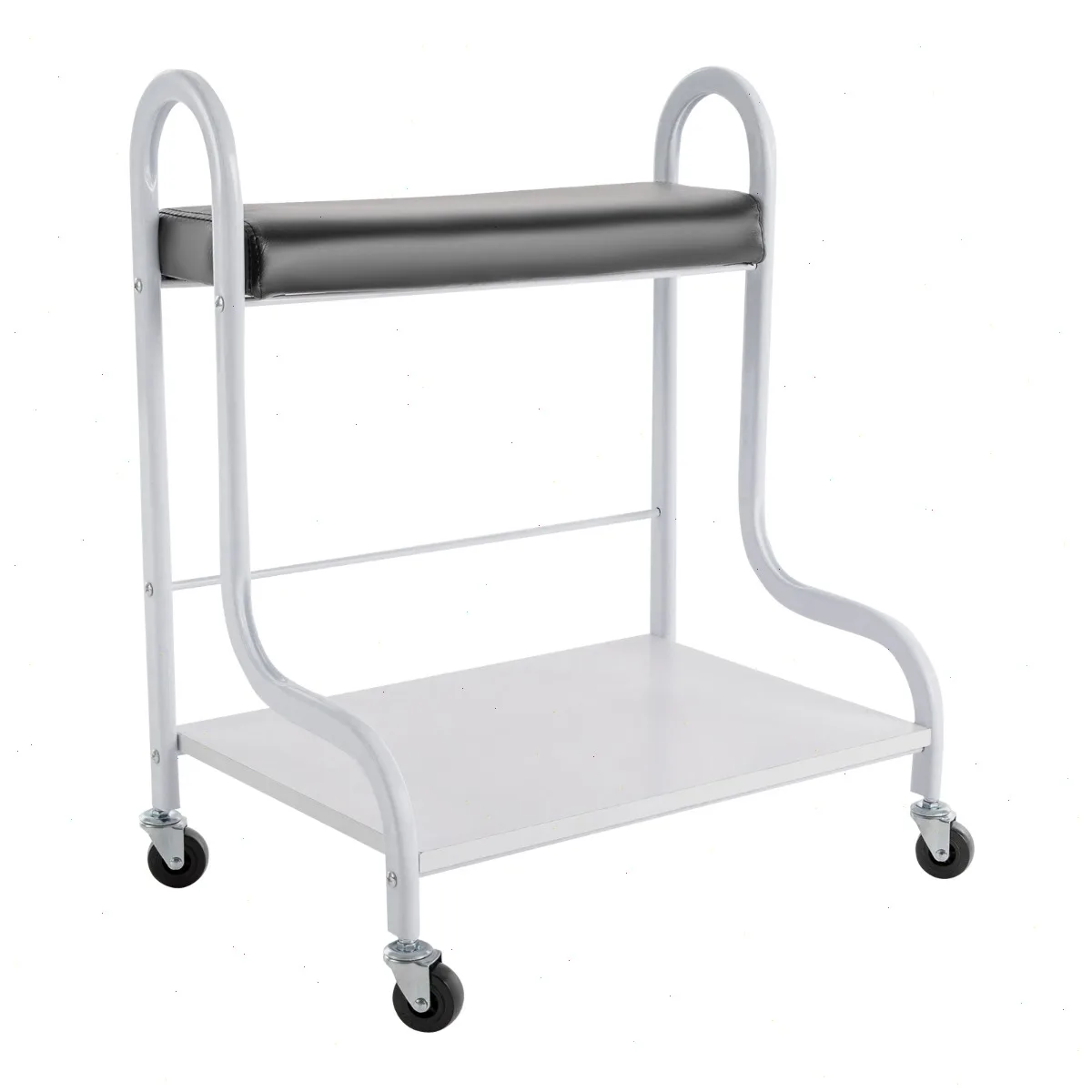 Foot Bath Cart, Salon Trolley, Beauty Rolling Cart, Sturdy Wood Metal Frame, High Load Capacity, Portable Storage Rack, For Foot Spa Tub Pedicure, Manicure Massage, Anti-Corrosion, Salon Home Use